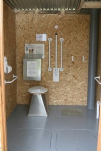 Tarland Community Garden _ Wheelchair accessible composting toilet